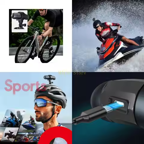Lightweight Helmet Mount Action Camera 4K Recording Stabilization Mountain Bike Motorcycles Helmet C