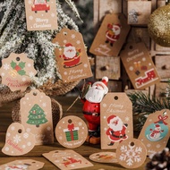 Thickened stock Amazon Christmas decoration hanging tag printing Santa Claus hanging tag Christmas gift decoration card