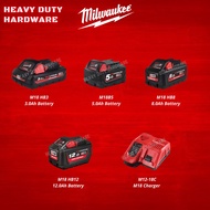 Milwaukee High Output🔥 M12-M18 3.0Ah, 5.0Ah, 8.0Ah, 12.0Ah Lithium Battery & Charger