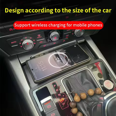 For Audi 2012-2018 A6A7 Wireless Car Charger Cigarette Lighter Splitter Fast Charging PD3.0 for Sams