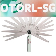 Feeler Gauge 10cm/4inch Carbon Steel 0.02 To 1mm For Inspection Clearance