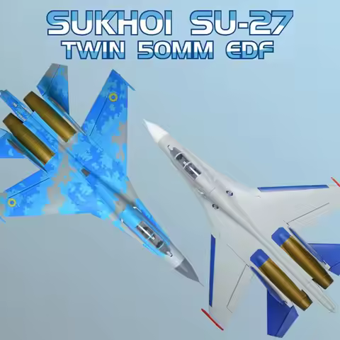 XFly SU-27 Twin 50mm EDF Jet 4-Channel Brushless Fighter Electric Remote-Controlled Model Aircraft F