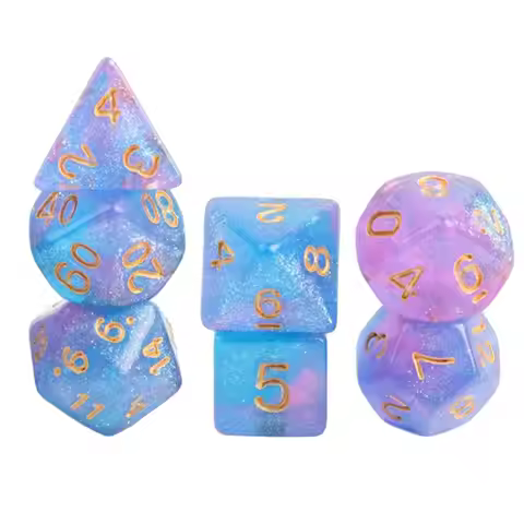 7pcs Polyhedral Dice Party Game Dice Game For Dnd Table Game D4, D6, D8, D12,d20, D10 Dice Set Board