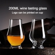 (Can engrave logo) 180ML crystal glass aroma glass, Kane glass, tasting glass, whiskey glass, tasting glass, spirit glass, tea cup