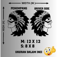 STICKER DAYAK RED INDIAN APACHE LORI