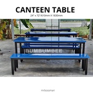 BUMBUMBEE Fibreglass Meja Kantin / Cafeteria Table / Foodcourt Table