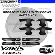 Toyota Yaris Cross 2023 to 2025 Door Bowl Door and Handle Matte Black ( Car Accessories )