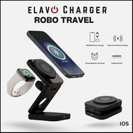 Elavo Charger Portable TRAVEL ROBOT 3 in 1 Magnet Wireless Charger Stand Dock NOT ANKER AUKEY iPhone