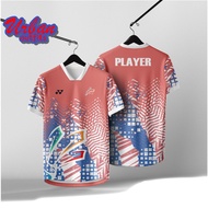 Free Custom Name 2025 New Jersey Design Badminton Jersey Bola Oversized T-shirt baju lelaki Thailand