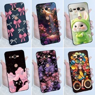 Case For sony Xperia XZ2 Compact Black Silicone TPU Soft Case sony XZ2 mini H8324 H8314 SO-05K Cute 