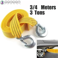 AARON1 Car Tow Cable, 3 Ton 5 Ton 3M 4M Trailer Rope, Tow Cable Durable Heavy Duty with Hooks Car Rescue Tool Road