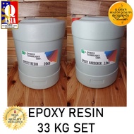 Epoxy Resin 33KG SET (Epoxy Resin 20kg - Epoxy Hardener 13kg) Big Volume SET