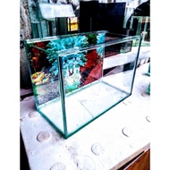 Terbaru! aquarium soliter sedang uk 30x15x20 ukuran pas buat ikan