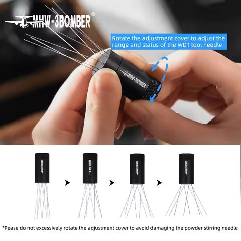 MHW-3BOMBER WDT Tools 2.0 Coffee Stirring Distribution Adjustable Magnetic Absorption Stand Espresso