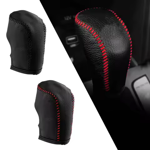 Leather Gear Head Shift Knob Cover for Hyundai Creta Ix25 IX25 2017 2018 2019 AT Automatic Gear Coll
