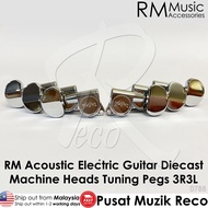 【SPECIAL OFFER】 RM HQ Acoustic Guitar Machine Head SET Tuning Peg Tuner Diecast 3R3L WB Kapok Gitar Akustik Elektrik