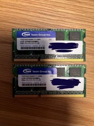 Team 4gb x2 DDR3 1600MHz notebook ram