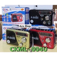 วิทยุ CKML-002U / CKL-004U วิทยุพกพา USB-AM-FM-MP3 แอมป์ขยายเสียง เครื่องเสียง เครื่องเล่นเพลง