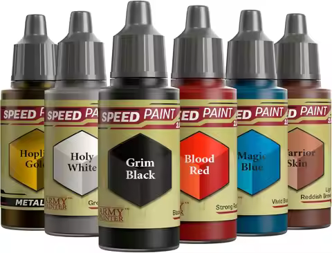 The Army Painter, Speedpaint 2.0 Fantasy Bundle, 6 x 18ml Acrylic Paints - Miniature Paint for D&D &