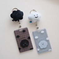 迷你娃娃伸縮扣 喜怒哀樂 EMO 證件扣 伸縮夾 證件套