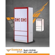 EUREKA 2.5ft 2 Door / Drawer Melamine Board Wardrobe  / Almari (Deliver & Installation Klang Valley 