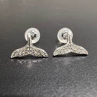 WG96-Diamond Earring with 18K Whtie Gold