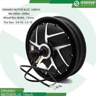 ready Dinamo bldc 10inch 48v 1000w-2000w electric scooter hub motor
