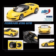 BBR 1: 64 Ferrari 296 GTB Yellow Alloy Car Model