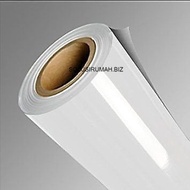TACO PVC SHEET GLOSSY WHITE 125CM X 1M + cardboard pipe GLOSSY 02MM THICK GLOSSY