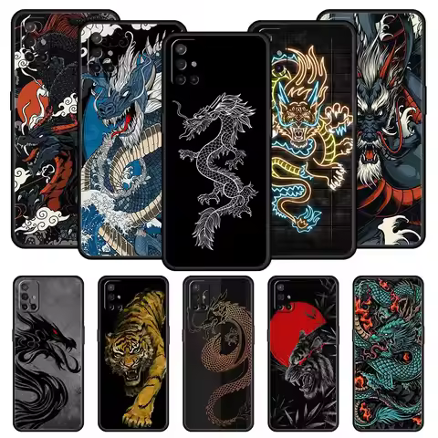 Dragon Tiger Phone Case For OnePlus 10 9 Pro 9T 10R 9R 9RT 8T 8 7 6T 7T Nord 2T CE 2 5G N200 N10 N10
