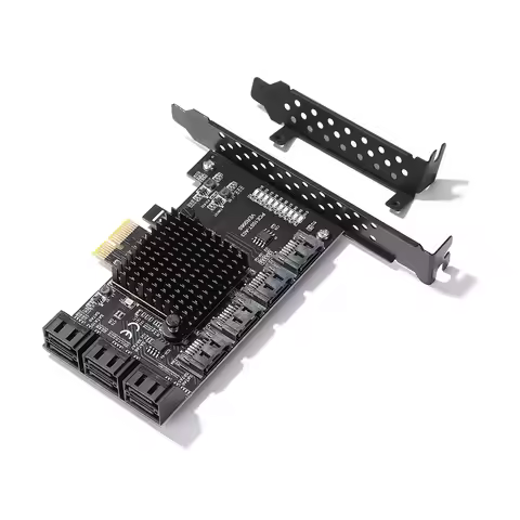 SA3112J PCIE Adapter 2/6/12/16/20 Port PCI-Express X1 to SATA 3.0 Expansion Card 6Gbps SATA 3.0 to P
