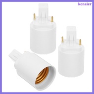 💡 3Pcs G24d to E27 Light Bulb Adapter Copper Nickel Plated Flame-Retardant Pbt White for Home Use