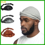 BUB Turban Hat for Men Head Wrap Satin Liner Turban Scarf Head Cover Durag