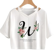 Letter Word 2000s fairy grunge yk2 crop top girl gothic korean fashion goth 90s clothes
