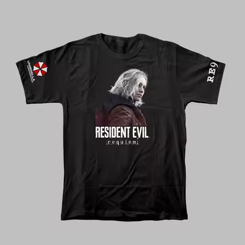 RE9 Resident Evil 9 Requiem Umbrella Corporation Logo Graphic 100%Cotton Unisex Shirt 2026 New Fashi