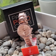 Paris Polo Club นาฬิกาผู้หญิง สีโรสโกลด์ สีทอง รุ่น PPC-230315