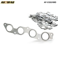 10Pcs/Lot Stainless Steel Exhaust Manifold Header Gasket For Toyota 1.5L 1NZ-FE 1NZ-FXE 00-04 AF-CGQ