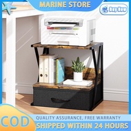 Printer Rack Stand With Storage Drawer 2-Tier Microwave Oven Stand Rack Kitchen Racks Organizer