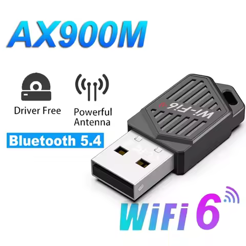 900Mbps WiFi 6 Network Card Adapter BT 5.4 USB Dongle AX900 Dual Band 2.4G&5GHz Wireless Wlan Receiv