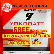 NS60 / NS60R / NS60L / NS60RS / NS60LS YOKOBATT Wetcharge Battery Car Battery Bateri Kereta 汽车电池