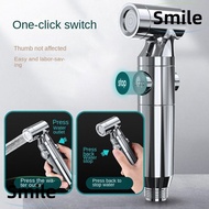 SMILE Bidet Sprayer, ABS Chrome Shattaff Shower, Useful Toilet Sprayer Bathroom