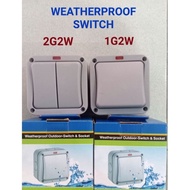 (READY STORE )WEATHERPROOF IP66 1G2W/2G2W OUTDOOR SWITCH