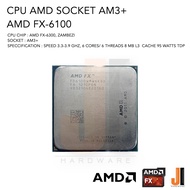 CPU AMD FX-6100 (Socket AM3+) 6 Cores/ 6 Threads 3.3-3.9 Ghz 8 MB L3 Cache 95 Watts TDP No Fan (สินค้ามือสองสภาพดีมีการรับประกัน)