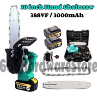 KEELAT Cordless Chainsaw Battery 10"inch Chainsaw Tree Cutter Cordless Gergaji Pokok