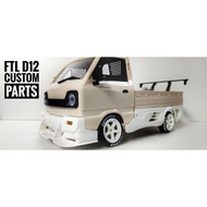 WPL D12 bodykit and accessories upgrade