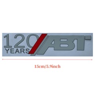 120 Years ABT Car Emblem Badge Sticker for VW Audi Skoda Models Styling Decoration Accessories