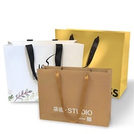 Custom Logo Apparel Tote Bags Without Waistline |   Personalized Gift Shopping Bags |   White Card P