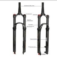 BOLANY MTB front fork Solo Air with rebound adjustment MTB front shock