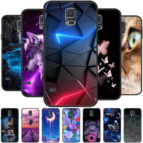 For Samsung S5 Case Cute Soft Silicone Phone Back Case For Samsung Galaxy S5 S 5 i9600 Case TPU Cove