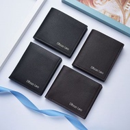 Men's Short Wallet Men's PU Horizontal And Vertical Wallet Wallet Zipper Multi-Card Wallet